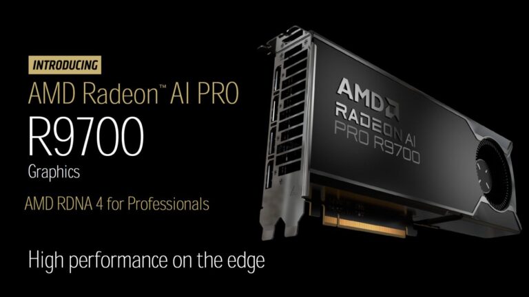 AMD Radeon AI Pro R9700 launches October 27