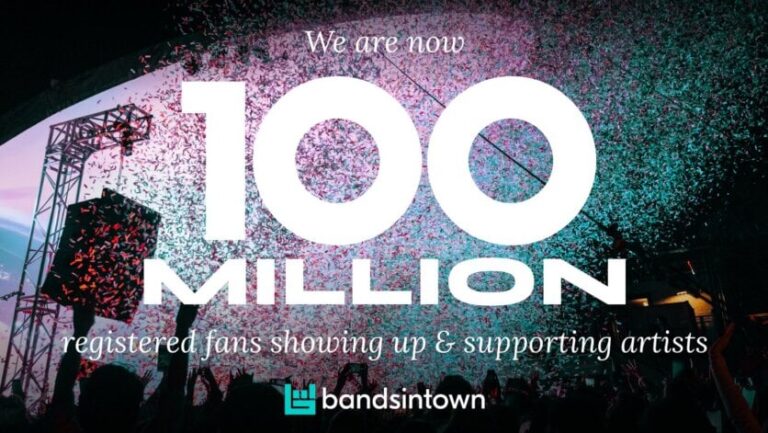 Bandsintown hits 100 million fans across 196 countries with AI concert picks
