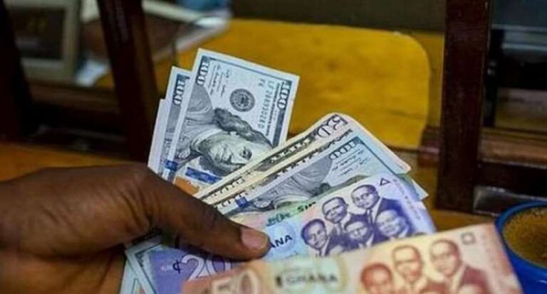 Ghana cedi fluctuates against dollar, forex rates rise