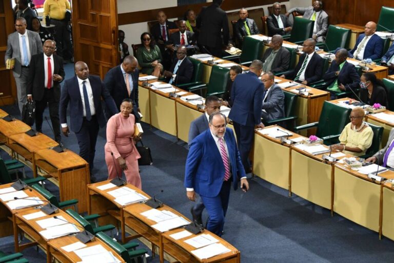 Golding leads walkout after Speaker cuts off storm questions