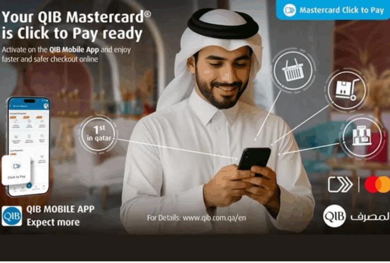 QIB partners with Mastercard to launch Click to Pay in Qatar