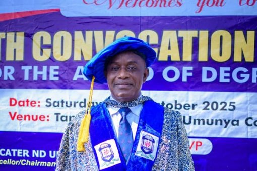 Sir Ukatu awarded honorary doctorate in Anambra