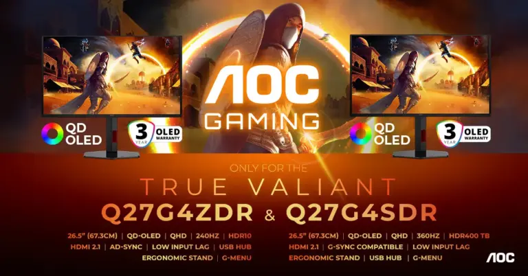 AOC’s new QD OLED monitors bring premium tech for less