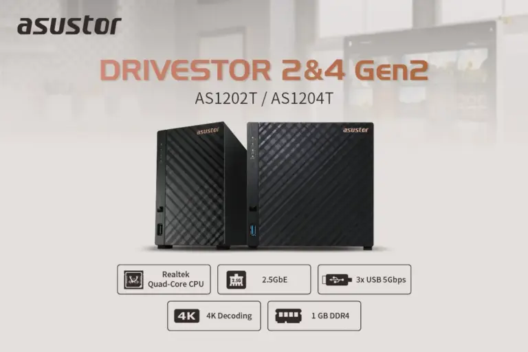 ASUSTOR rolls out Drivestor Gen2 NAS line