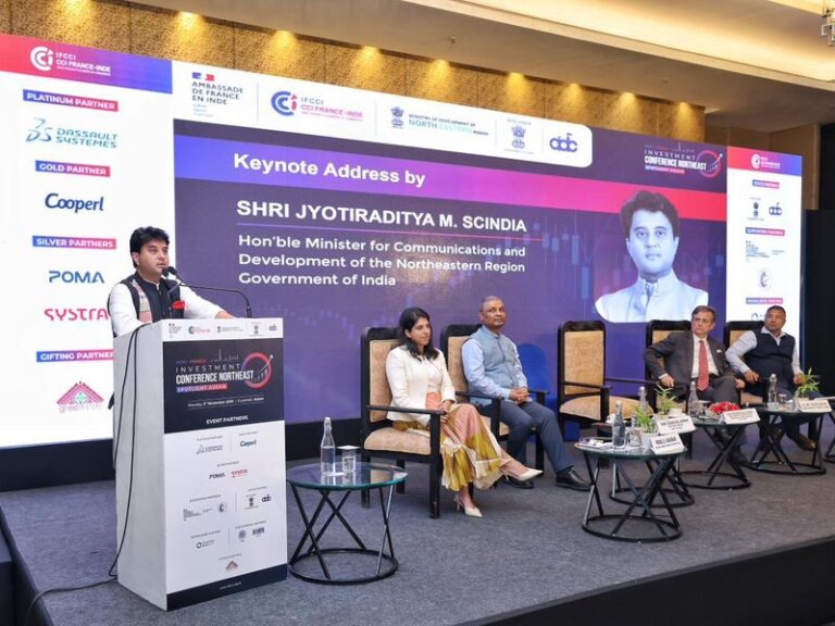Scindia hypes French cash as Northeast gets makeover