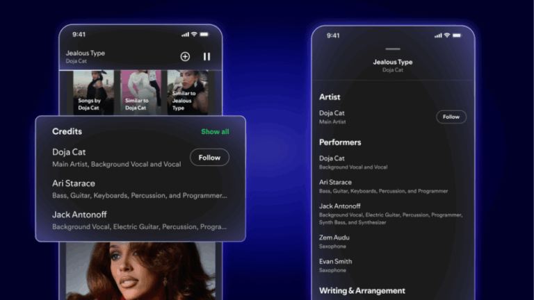 Spotify adds detailed credits and new features for fans