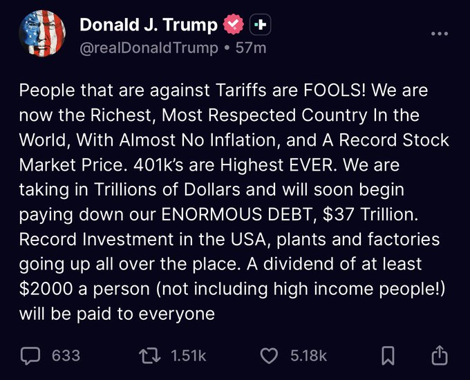 Trump vows $2,000 plan from tariff funds