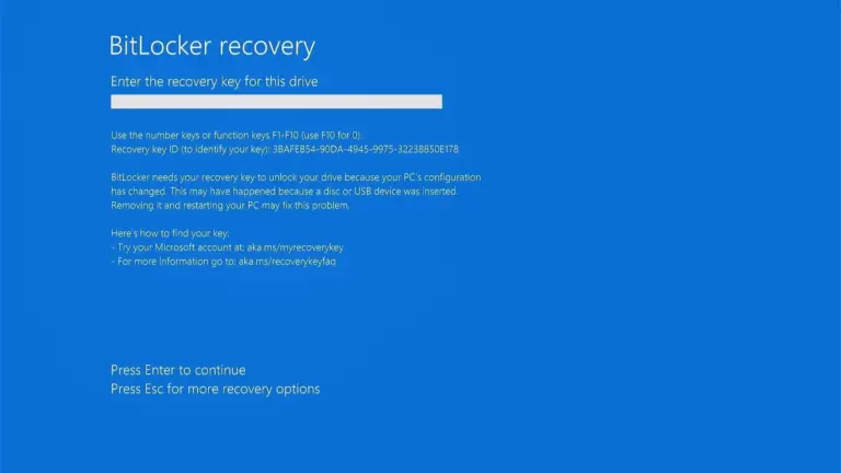 Windows update triggers BitLocker recovery prompt for many PCs